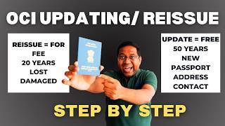 How and when to Reissue and Updating OCI Card step by Step