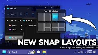 How to Enable New Snap Layouts with 4 Variants in Windows 11 25300