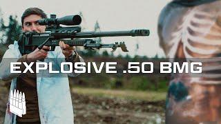 50 Cal Explosive Bullets vs Torso