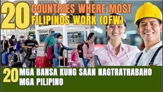 TOP 20 COUNTRIES WHERE OVERSEAS FILIPINO WORKERS OFW FIND EMPLOYMENT20 RICH COUNTRIES OFW WORKS