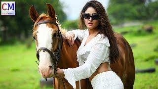 Indian Film Actress  Sony Charista Latest Dress Stills With Horse 2016