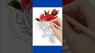 #flowerpainting #rosedrawing #drawing #rose #kidsstudy #kidsdrawing #viral #viralvideo #viralshorts