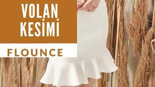 PRATİK VOLAN KESİMİ HOW TO MAKE A  #flounce #dikişiseviyorum