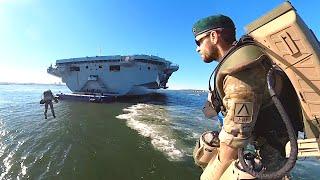 QE Aircraft Carrier Jet Suit Flight in NYC pt2