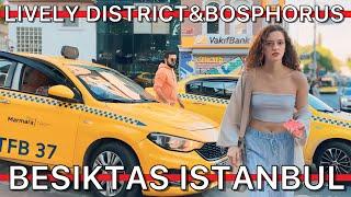 TurkiyeIstanbul Besiktas Lively District Bosphorus Walking Tour Travel Guide 4K