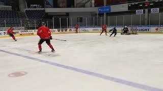 Hockey Drills- cyclepoint shotregroup 2v1 point shot.