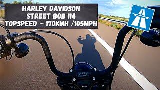 Harley Davidson Street Bob 114 FXBBS Top Speed  Motovlog #9