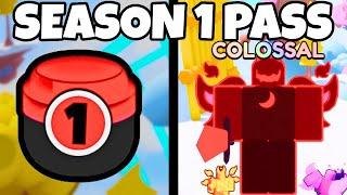 I HATCHED The NEW COLOSSAL NOOB  Season 1 Pass Update - Roblox Noob Army Simulator