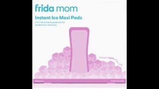 Frida Mom Instant Ice Maxi Pads Postpartum PADSICLES A look inside them MOMLIFE science labiaplasty