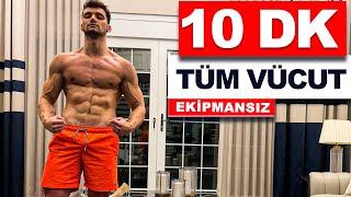 10 DK Tüm Vücut Antrenmanı  Evde Kas Yaparken Yağ Yak  velikaans