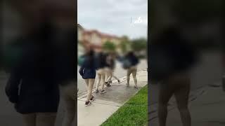 13-year-old girl brutally attacked by other students near middle school in Doral #Florida