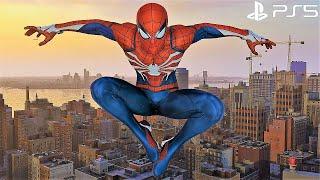 Spider-Man Remastered PS5 - Advanced Suit Free Roam Gameplay 4K 60FPS Performance RT