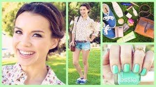 Get Ready With Me  Spring Makeup Hair and Outfit