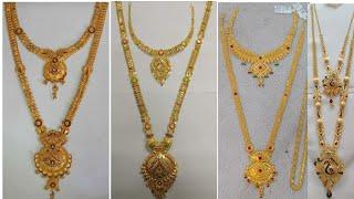 latest gold haram and necklace sets collectionwith weight wedding haram necklacemanisha mani