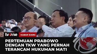 Prabowo Bertemu TKW yang Nyawanya Diselamatkannya  Kabar Siang tvOne