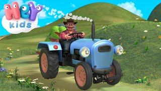 Am la fermă un tractor  Cântece cu tractoare pentru copii  HeyKids