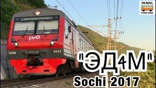 Проект ПОЕЗДА. Электропоезд ЭД4М в Сочи  Project TRAINS Electric train ED4M