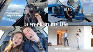 a week in my life renovating our new home and flying my boyfriends plane