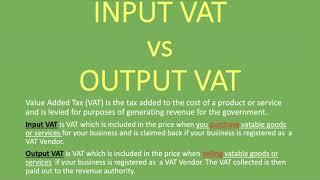 Input VAT vs Output VAT  Explained