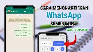 2 Cara Menonaktifkan WhatsApp Sementara Tanpa mematikan data Seluler