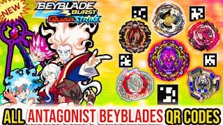 All Antagonist Beyblades UNLEASHED QR Codes Revealed  Beyblade Burst App  FreestyleBlader