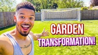 BUILDING A PROFESSIONAL FOOTBALL PITCH IN MY GARDEN