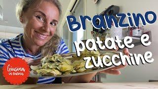 Branzino in crosta di patate e zucchine  Giusina in cucina