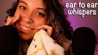 *VERY SENSITIVE* CLOSE Cupped Whispers ear to ear cozy  ASMR #sleepaid