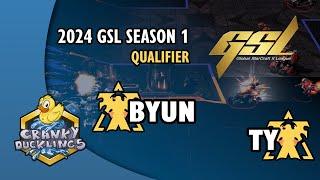 ByuN vs TY - TvT  2024 GSL Season 1 Qualifier - Round 2  EPT StarCraft 2 Tournament