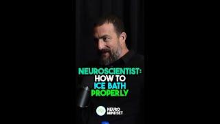 Neuroscientist How To Ice Bath PROPERLY  Andrew Huberman #neuroscience #shorts
