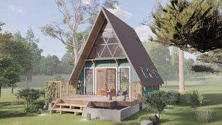 6 x 6 Meters - You Have A Frame House - Idea Design  Exploring Tiny House