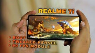 90 FPS pubg gameplay on rooted realme 7i   Tweaked kernel for realme 7i