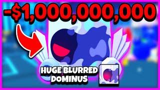  I spent 1 BILLION gems on these eggs in Pet Simulator 99  Tech World Update Huge Blurred Dominus