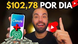 FAÇA 1000 SHORTS EM 15 MINUTOS PARA MONETIZAR NO YOUTUBE USANDO IA CHATGPT + CANVA