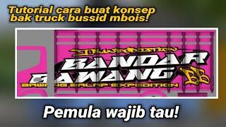 Tutorial cara membuat konsep bak samping mbois bussid  pemula wajib tau