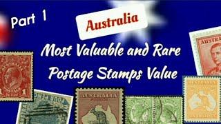 Most Valuable and Rare AUSTRALIA Stamps Value  AUSTRALIA Postage Stamps Collecting