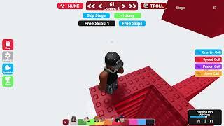 Doing a Roblox Obby with limited jumps