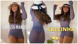 Larissa Manoela Dançando Funk com Vestido Curto Ousado  Mostrando a CALCINHA 