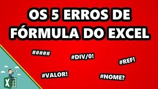 Os 5 erros de fórmula do Excel Dica #9