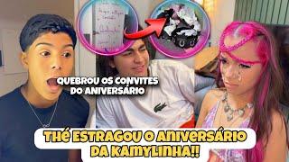 Thé quebrou todos os convites do aniversário da kamylinha 