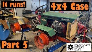 Case155 - 4x4 Articulated Garden Tractor build. Part 5.