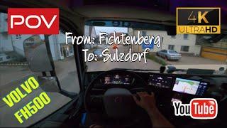 POV Truck driving Volvo FH500 2022 4K