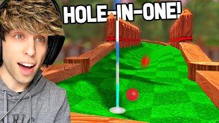 Who Can Get More Hole-In-One Trick Shots?  Golf With Your Friends