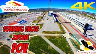 Soaring Eagle Zipline @ Circuit of The Americas  Forward POV  1-28-24