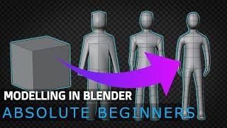 Tutorial Blender MODELLING For Absolute Beginners - Simple Human