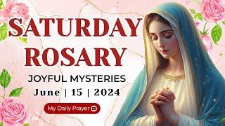 HOLY ROSARY  SATURDAY  JOYFUL MYSTERIES OF THE ROSARYJUNE 15 2024  REFLECTION WITH CHRIST