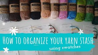 How to swatch your yarn stash  amigurumi crochet organization