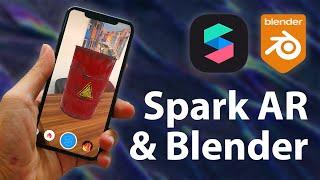 How to create an Instagram AR Filter with Blender 3D Models SparkAR & Blender Tutorial