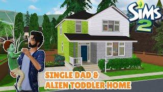  Single Dad & Alien Toddler Home ‍  Sims 2 Speed Build  Decorate With Me