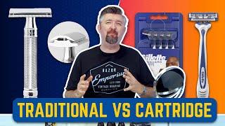 Battle of the Blades Cartridge vs. Double Edge Safety Razor Comparison